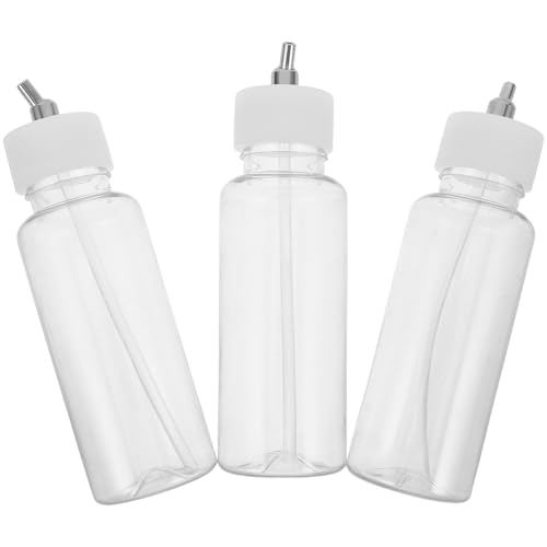 Frascos de plástico de 80ml y soporte de pintura para aerógrafo Luxshiny
