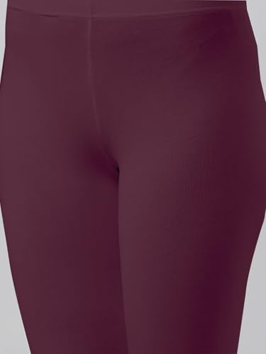 Image of JUNEBERRY Cotton Lycra Skinny Fit Leggings for Women & Girls (Sizes: S to 2XL) (Colors: Black, Beige, White, Grey, Brown, Pink & Wine)
