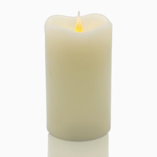Image of Flameless LED Candles, Realistic Flickering Flame, Set of Multiple (Ivory, 5 Inch)