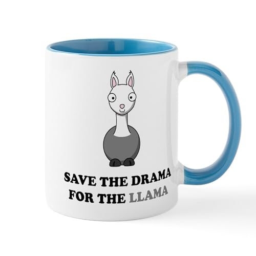 Taza de Cerámica Save The Drama For The Llama 11 oz miniatura 1