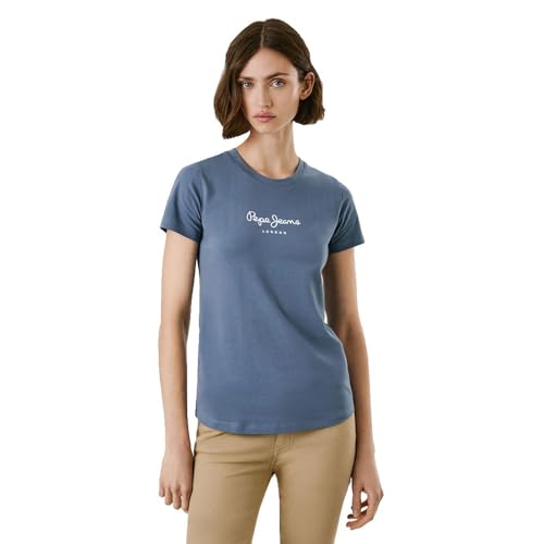 T-Shirt Pepe Jeans New Virginia en coton doux avec manches courtes légères
