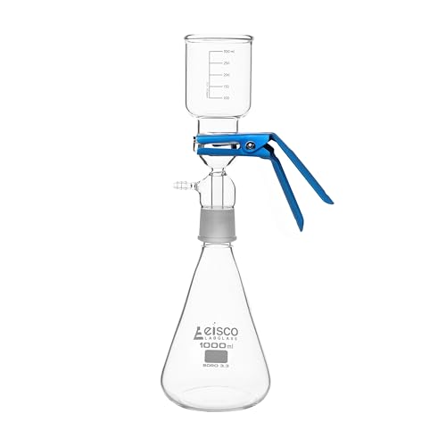 Eisco Labs Glass Filter Funnel with Fritted Disc