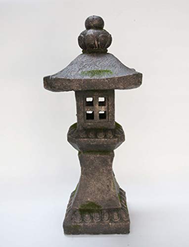 Hi-Line Gift 27IN Grey Stone Pagoda Lantern