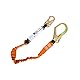 Portwest - Single 140kg Fall Arrest Lanyard with Shock Absorber - Black/Orange - 180cm