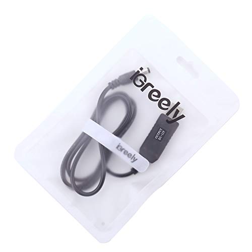 Igreely Dc 5V To Dc 12V Usb Voltage Step Up Converter Cable Power Supply Usb Cable With Dc Jack 5.5 X 2.5Mm Or 5.5 X 2.1Mm, Usb 5V To Dc 12V Cable 3Ft #TOP6