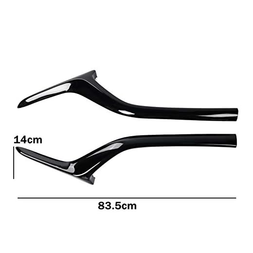 Stubble 2st CAR FRONT GRILLE COVER TRIME MOLDING FIT FÖR MAZDA CX5 CX8 2017 2018 2019 2020 Trimband Styling Mouldings Glossy Black/Carbon (Color : Glossy Black)