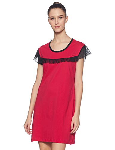 Image of Klamotten Mid Length Cotton Women Sleepshirt Nightdress Nightwear