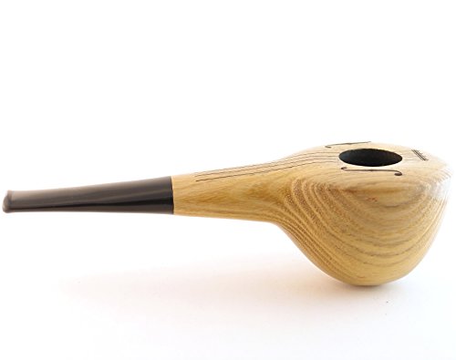 Mr. Brog Tobacco Pipe - Model No: 308 Madoline - Natural Grain - Hand Made from Top Quality Ash Woodblock