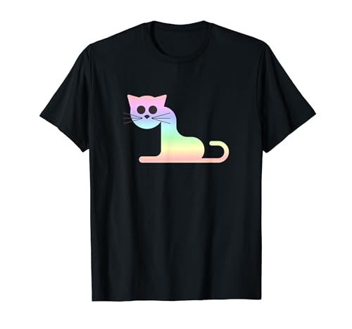 Gato Kawaii para mujeres, hombres, adultos, niños, gato divertido Camiseta