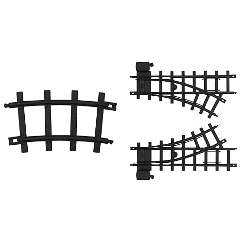 Lionel Trains Ready to Play Passing Loop Expansion Track, Left Switch + Right Switch + 12 Curved Pieces