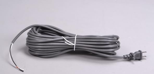 Replacement Fit-All 40 ft Vacuum Cleaner Cord 17-2 Wire Grey- Fits most Upright Vacuum cleaners
