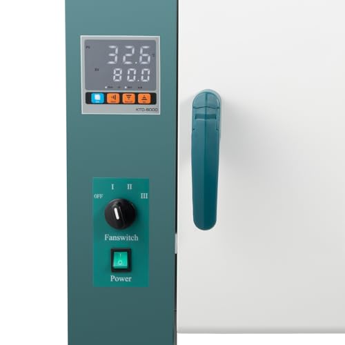 Lab Convection Oven, Industrial Digital Air Drying Oven Laboratory Use Convection Temperature Controlled Adjustable Electric Incubator Box for Research Institutes, Industry, Agriculture (1000W)