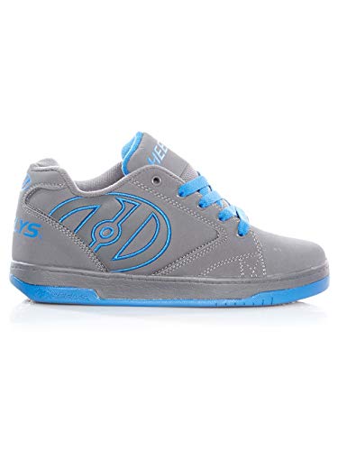 HEELYS Kids Propel 2.0 Skate Shoe, Grey/Royal, 4 Big Kid