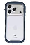 【Amazon.co.jp限定】iFace Reflection iPhone 17 Pro ケース クリア 強化ガラス (ネイビー)【エコPKG】