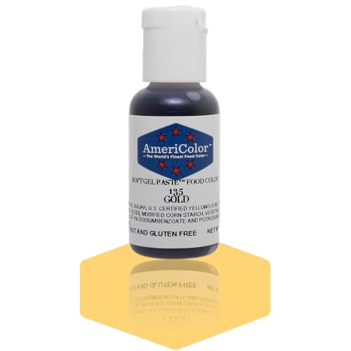 AmeriColor (Gold) - Food Colouring, Gold Soft Gel Paste.2220ml