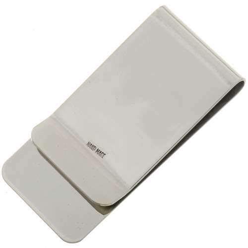 Navajo Turquoise Silver Money Clip Three Gemstone Accessory on Silver Clamp 00404