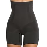 SPANX SPANXsculpt OnCore High-Waisted Mid-Thigh Short - Powerful Sculpting Shapwear for Women - Level 4 Compression - Core Control - Very Black - Large - Standard