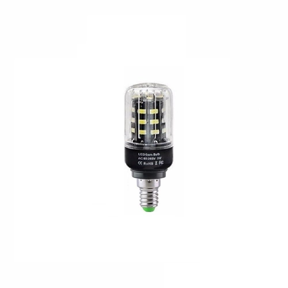 JiuRui Ampoules, Lot de 10, ampoule LED en forme de maïs 5736SMD AC85-265V E14/E27 LED Cuisine Chambre Éclairage intérieur(Warm White E14,3.5W)