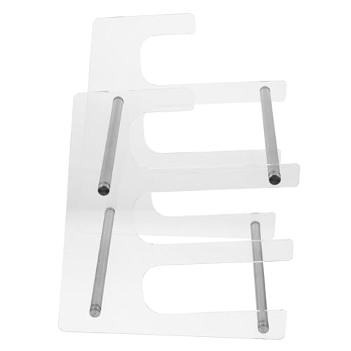 HAPINARY Crylic Multi-Tier Keyboard Stand Computer Keyboard Holder for Desk Sturdy Acrylic Material Mechanical Keyboard Display Holder