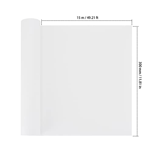 ZEONHAK 4 PCS White Easael Paper Roll, 30cm x 15m Painting Drawing Paper Roll, Large Art Sketching Paper Roll for Easel Write - Image 2