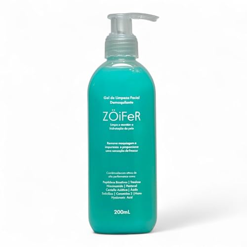 Gel de Limpeza Facial Demaquilante, 200ml, com Peptídeos Bioativo...