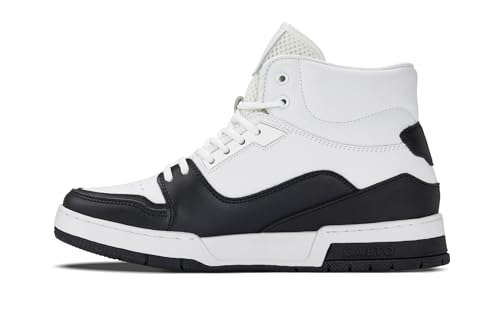 Image of CALTO Men's Invisible Height Increasing Elevator Shoes - Lace-up Sporty High Top Sneakers - 3 Inches Taller