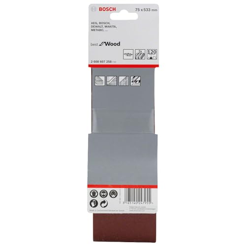 Cinta de lixa Bosch Best Wood&Paint; 75x533mm G120