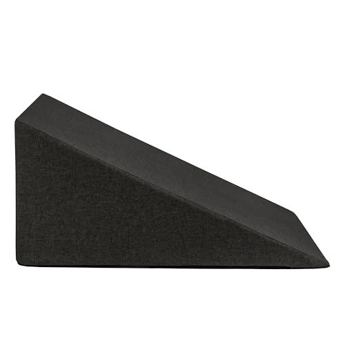 Domarex Hunderampe 65x30x40 cm – wasserdichte Hunde Rampe - Anti-Rutsch - stabile Hundetreppe für kleine und mittlere Hunde - waschbarer Bezug - rutschfest - Grau