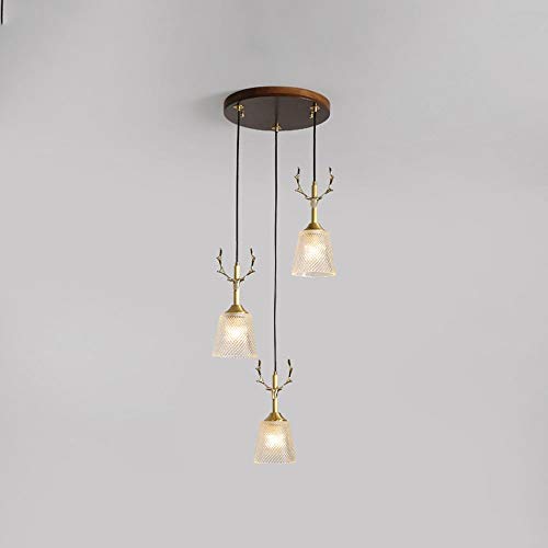 Lampes à suspension E27 lustre en laiton et luminaire suspendu moderne salon