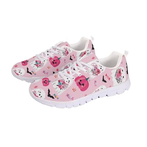 GIFTPUZZ Womens Athletic Walking Sneakers Running Shoes Sports Trainers Low Top Anti-Slip Lace Up Size 5-124