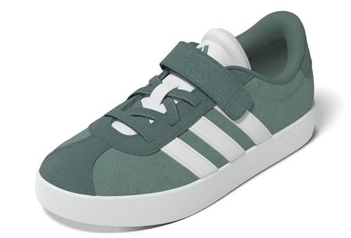adidas VL Court 3.0 Hook and Loop Shoes Kids Schuhe, Powder Teal/Cloud White/Preloved Teal, 31 EU