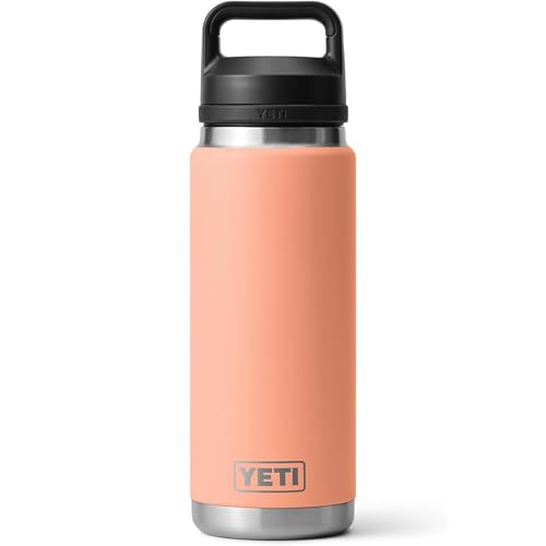 YETI Rambler 26 oz Bottle, Vacuum Insulated, Stainless Steel with Chug Cap, Lowcountry Peach