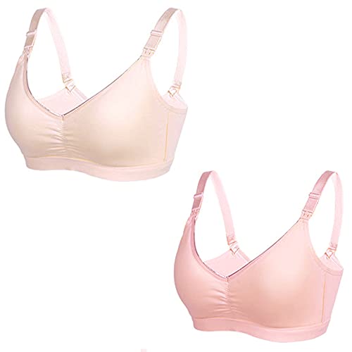 Soutien-gorge d'allaitement en soie haut de gamme sans couture lot de 2