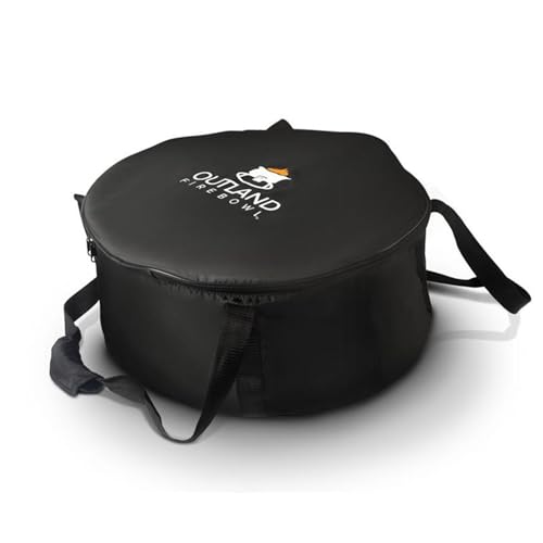Outland Living 762 UV and Weather Resistant Cypress Fire Pit Carry Bag, Fits 21-Inch Diameter Outdoor Propane Gas, Black
