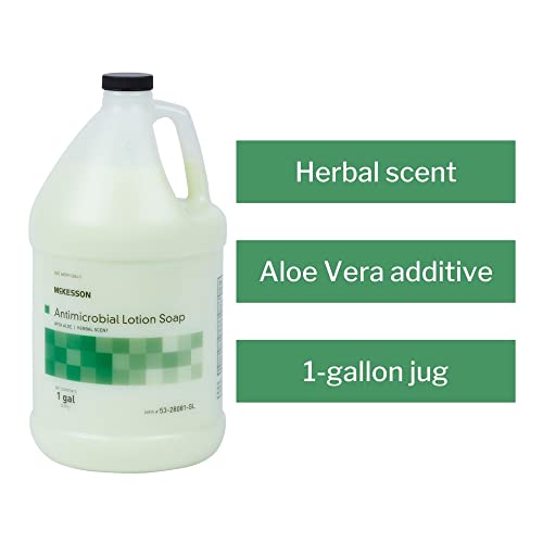 Mckesson Antimicrobial Lotion Soap With Aloe - Herbal Scent - 1 Gal, 1 Count #TOP2