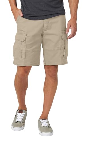 Image of AVANOVA Men's Cargo Shorts with Elastic Waist - Lightweight Cotton Casual Summer Shorts for Gym, Travel & Outdoor Wear | Multi-Pocket Comfy Fit Dailywear Bottoms ((Shorts 264)