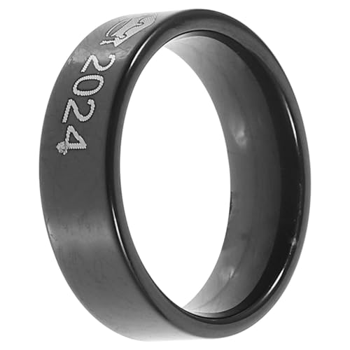 GALPADA Joyería De Anillo Graduación Acero Inoxidable Decoración Gorra Doctorado