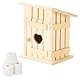Wichtel Toilettenhäuschen,Miniatur Toilettenhäuschen Wichtel Toilette Wichtel Klopapier Wichtel Zubehör Wichtel Baustelle Wichtelzubehör Holzhaus Wichtel