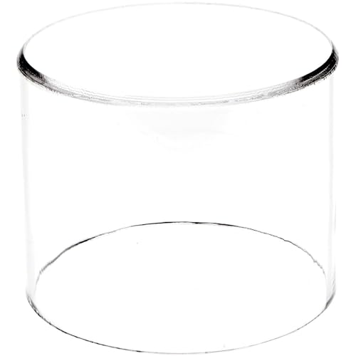 Plymor 4" H x 5" D Clear Acrylic Round Cylinder Display Riser