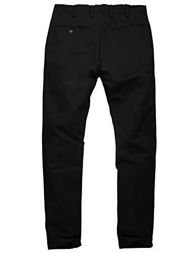 Match 8060_BLACK_L/32 Men'S Slim Tapered Stretchy Casual Pant thumb #2