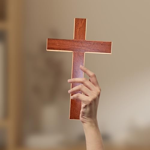 Crucifixo De Parede Sem Cristo Sem Imagem Em Madeira 40cm