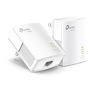 TP-Link Powerline Ethernet Adapter Starter Kit – AV1000 Gigabit Port, Plug&Play, Ethernet Over Power, Nano Size, Ideal for Smart TV, Online Gaming, Wired Connection Only (TL-PA7017 KIT)
