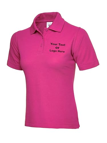Personalised Printed Logo Women's Polo Shirt, Prsonalised Pr