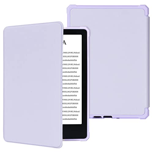 Funda para Kindle Paperwhite de 11ª generación de 6,8 Pulgadas y Signature Edition 2021, Funda de Cuero PU de Primera Calidad con función de Desper (Morado)