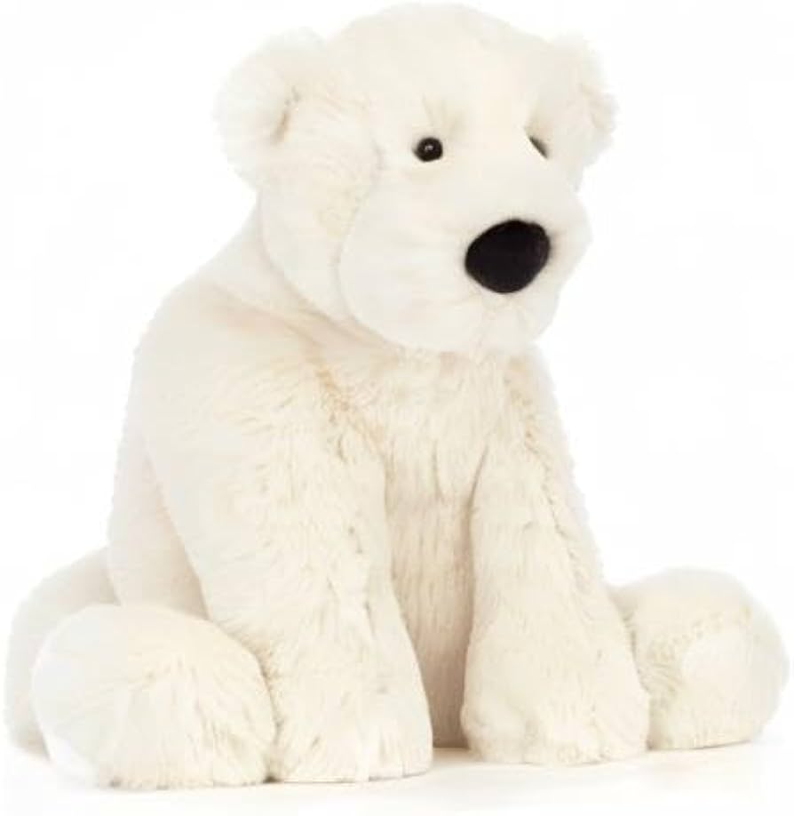 Amazon.co.jp: Jellycat Perry シロクマ ぬいぐるみ M 10インチ : おもちゃ
