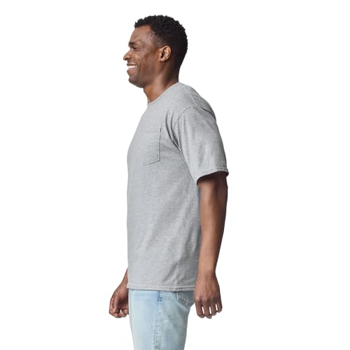Image of Gildan Adult DryBlend Workwear T-Shirts with Pocket, 2-Pack