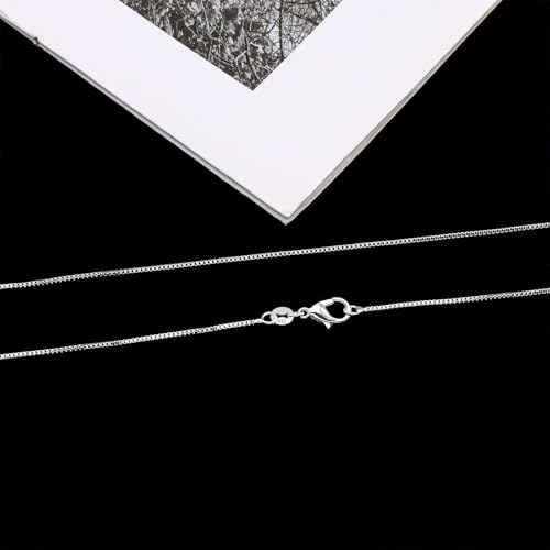Surart 925 Sterling Silver Chain Necklace for Women 16-24 Inch Silver Jewelry Gift (Box Chain, 18 Inch) by Surart - Used condition - Image 4