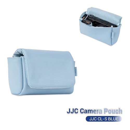 Funda JJC de cuero para cámaras compactas azul miniatura 2