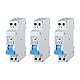 gloca Set 3 Interruttori Magnetotermici Automatici 1P+N 20A 220V 6KA 1 Modulo DIN C20