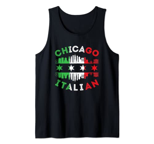 Familia de fuentes Chicago Italian Heritage America Italia Italia Camiseta sin Mangas